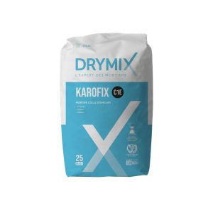Drymix Karofix C1E Standard Tile Adhesive 25kg — Ceramic Porcelain Pool QBM Phoenix Mauritius