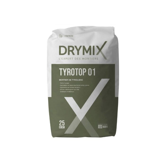 Drymix Tyrotop 01 Tyrolean Finish Mortar 25kg — Textured Facade QBM Phoenix Mauritius