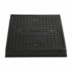Duraco GRP manhole cover 600×600mm D400 40T — QBM Phoenix Mauritius