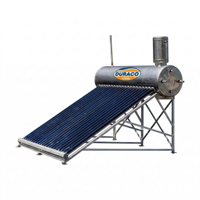 Duraco Solar Water Heater 200L Pre Heated Pressure Duraco 200L pre heated pressure solar water heater coastal region — QBM Phoenix Mauritius