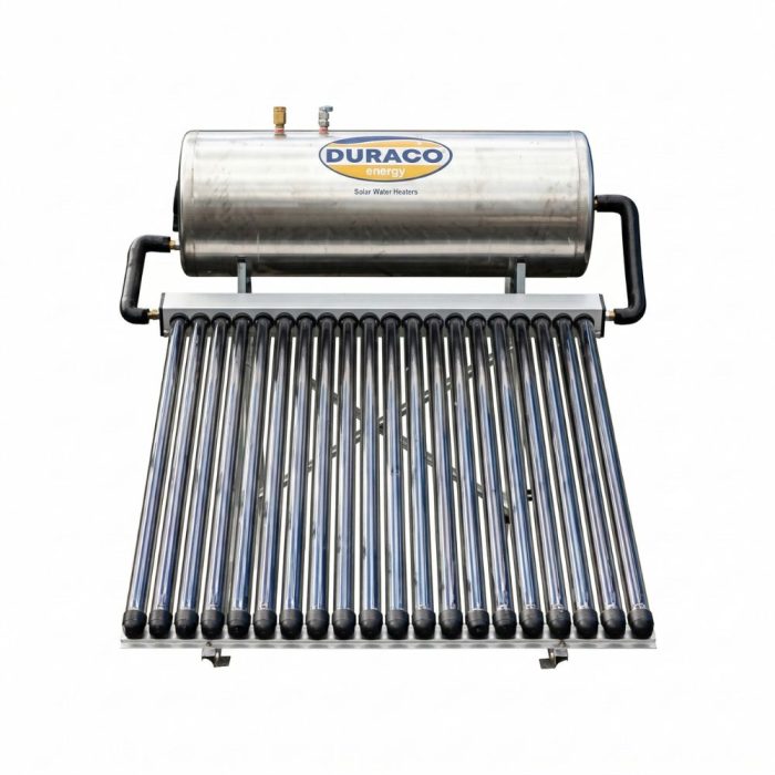 Duraco Solar Water Heater 200L Split Compact Duraco 200L split compact solar water heater high pressure — QBM Phoenix Mauritius