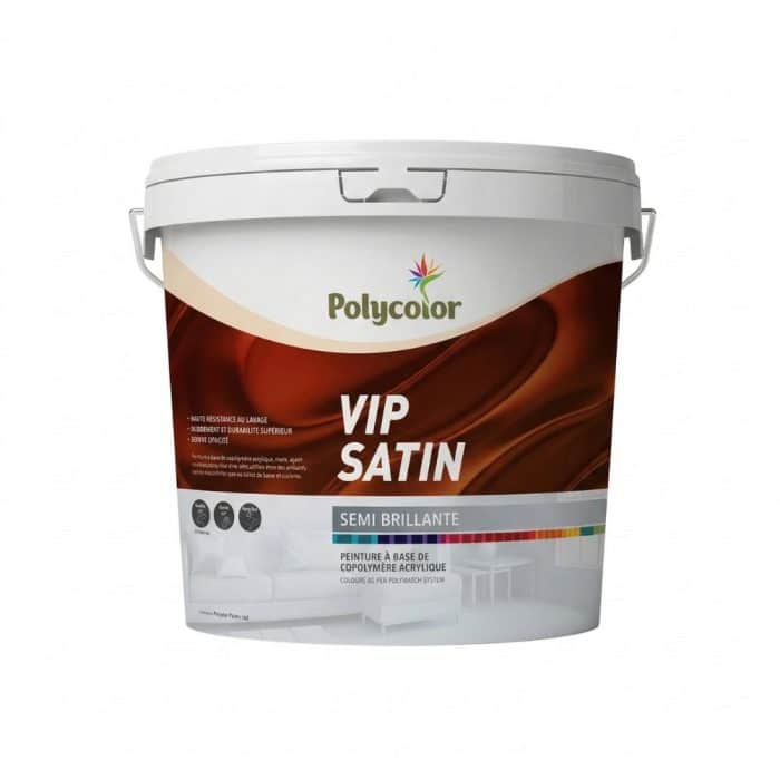 Polycolor VIP Satin acrylic satin paint POLYMATCH colours interior washable — QBM Phoenix Mauritius